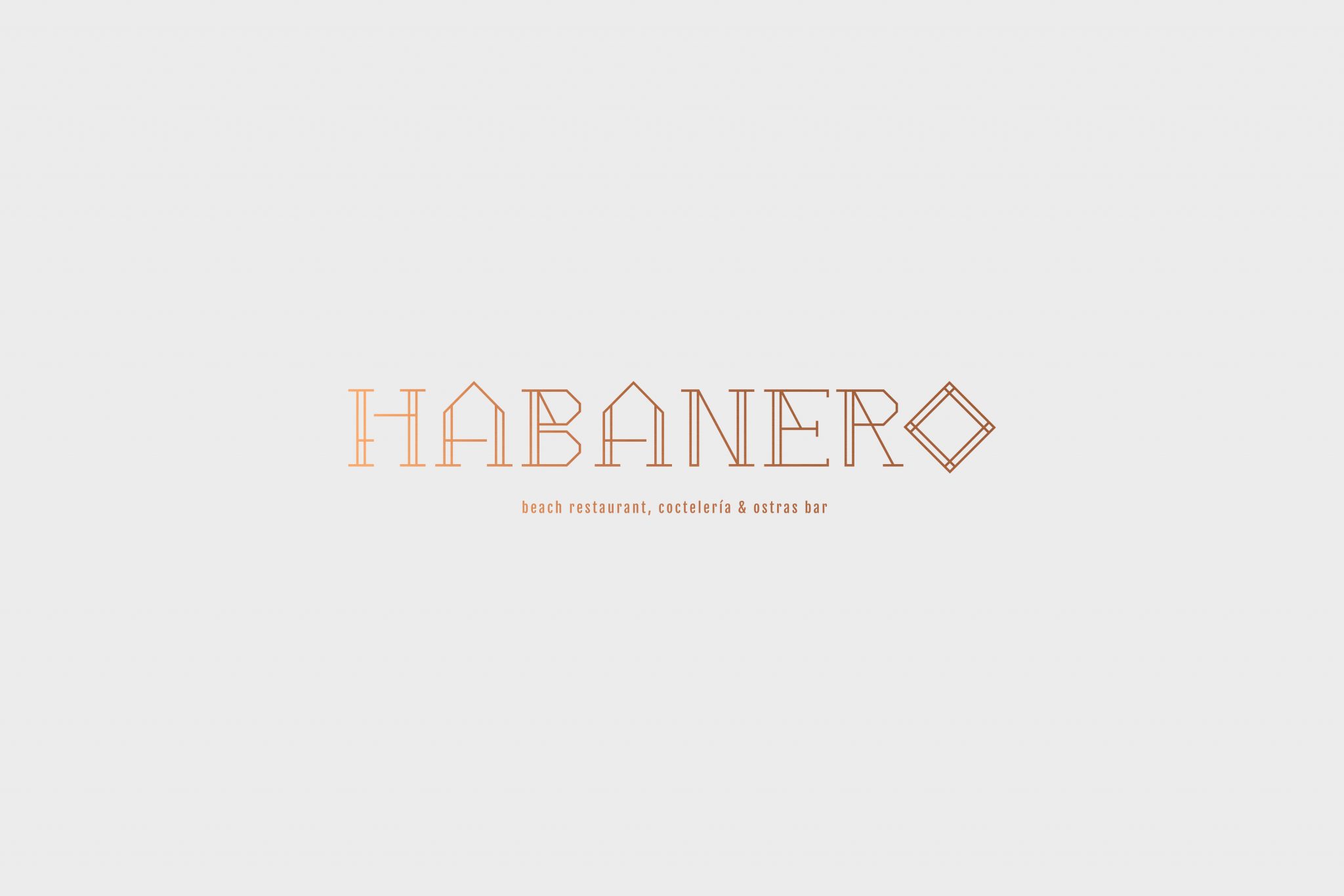 Diseño logotipo restaurante Habanero