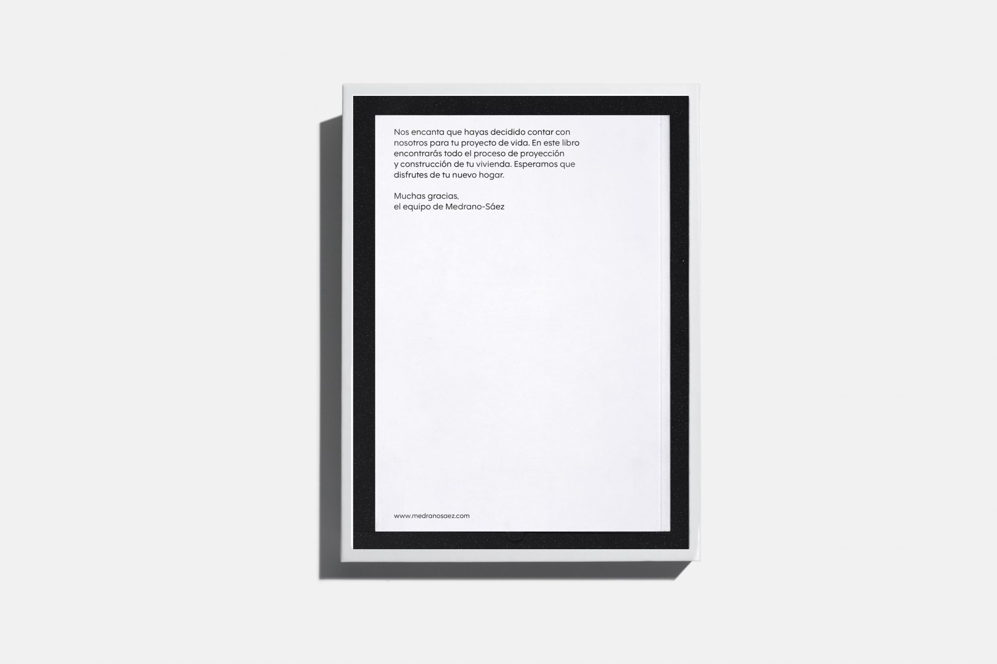 Diseño identidad visual despacho de arquitectura Medrano+Sáez Arquitectos