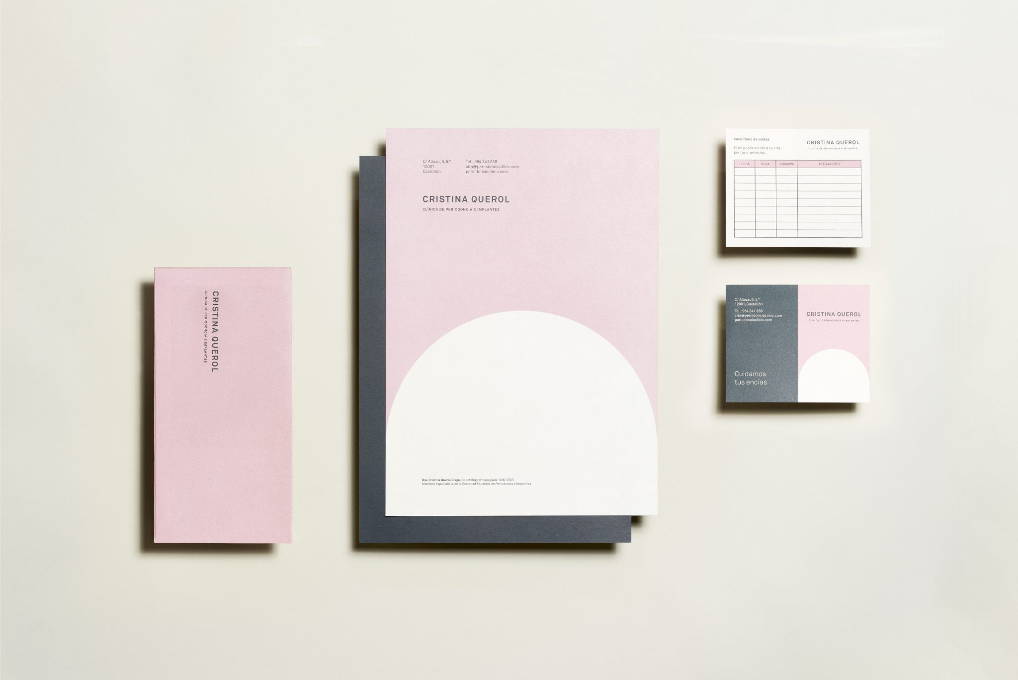 Branding para la clínica dental Cristina Querol