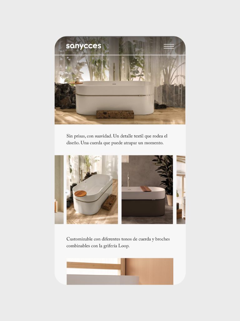 Diseño landing page Sanycces