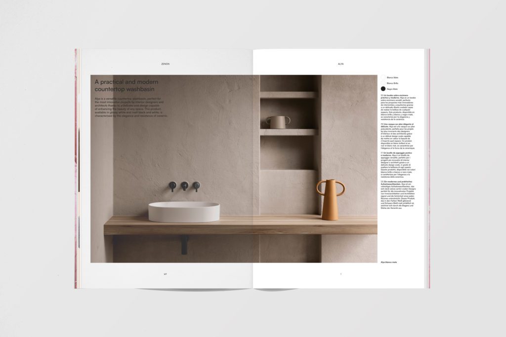 diseño de catálogo baños