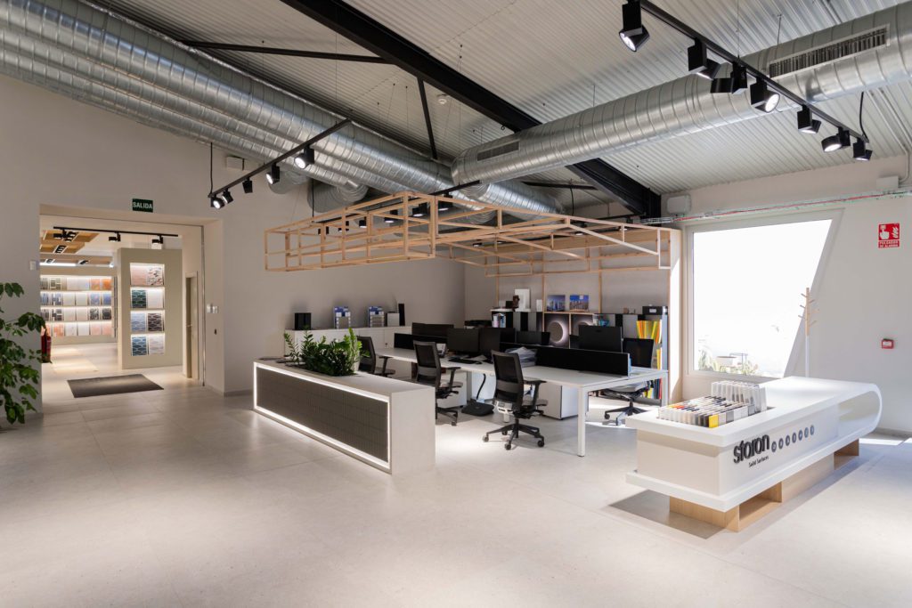 diseño de showroom empresa ceramica